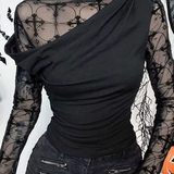 Goth Off Shoulder Top