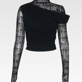 Goth Off Shoulder Top