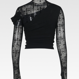 Goth Off Shoulder Top