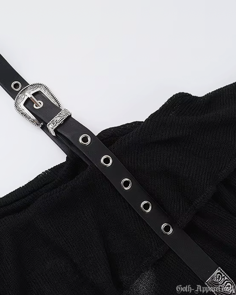 Goth Off The Shoulder Top