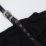 Goth Off The Shoulder Top