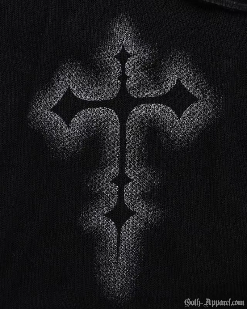 Goth Off The Shoulder Top