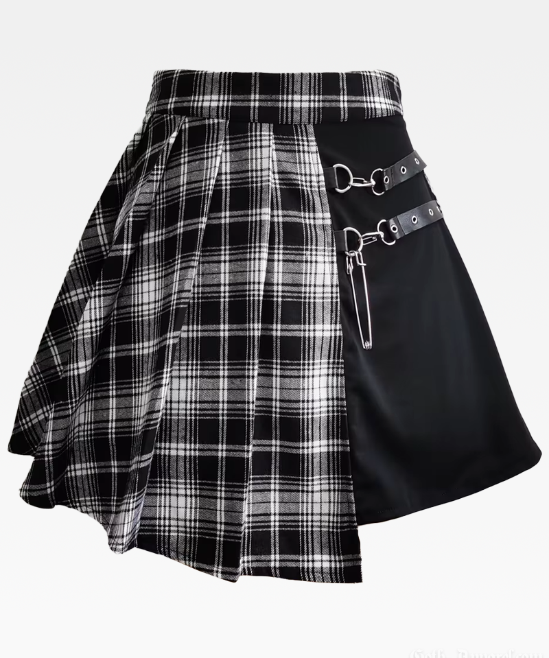Goth Plaid Skirt