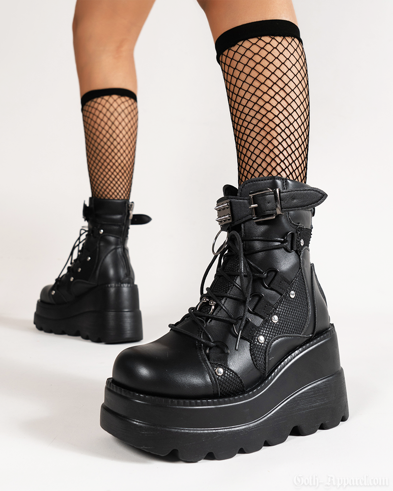Goth Platform Ankle Boots