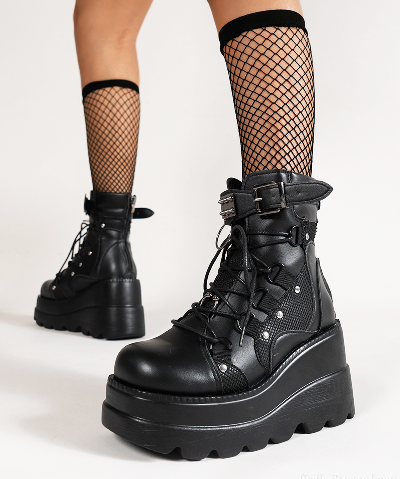 Goth Platform Ankle Boots