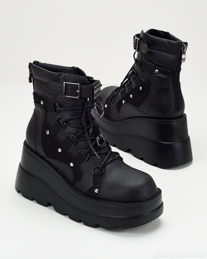 Goth Platform Ankle Boots