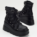 Goth Platform Ankle Boots