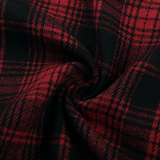 Goth Red Plaid Skirt