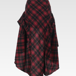 Goth Red Plaid Skirt