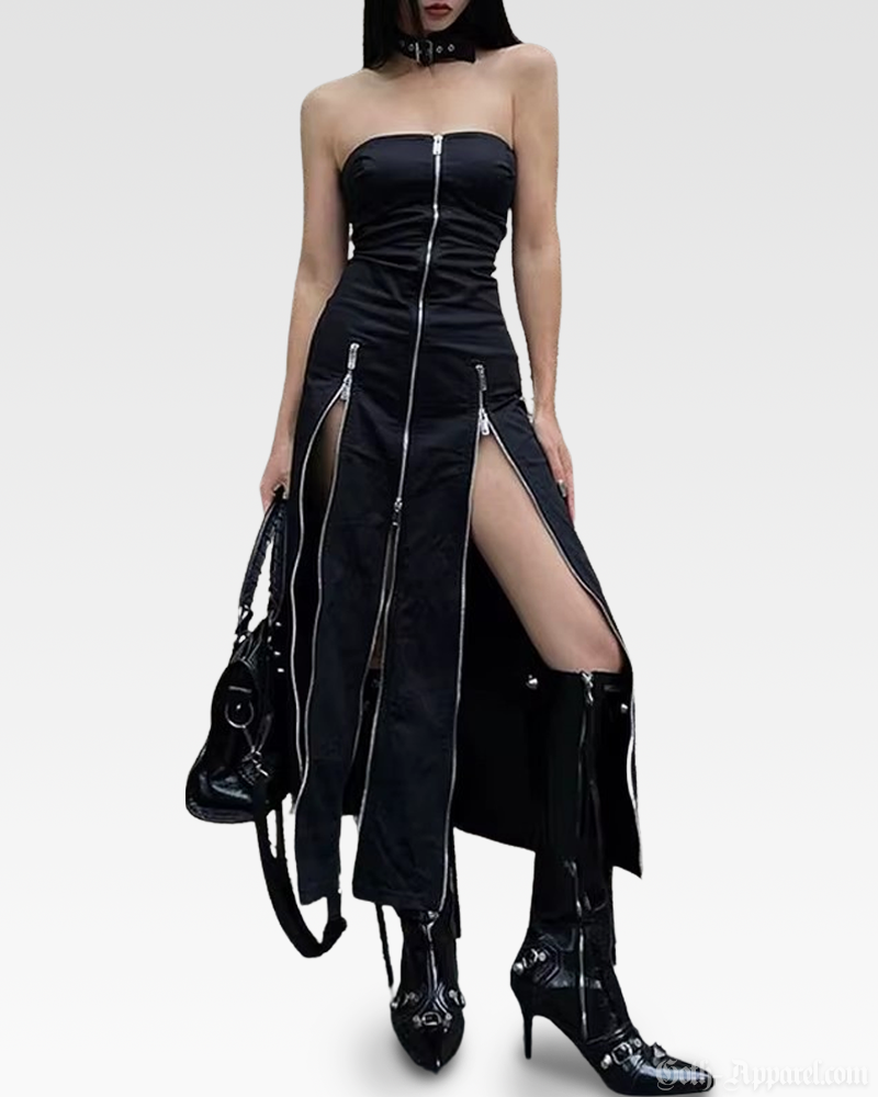 Goth Slit Dress