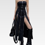 Goth Slit Dress