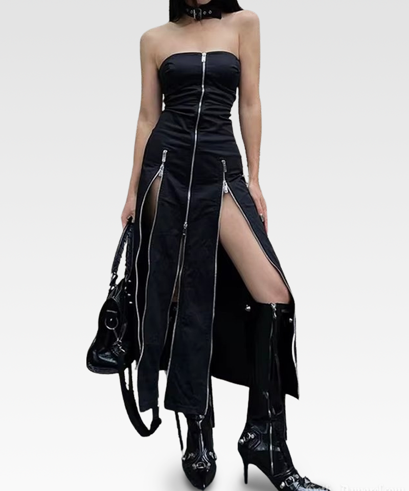 Goth Slit Dress