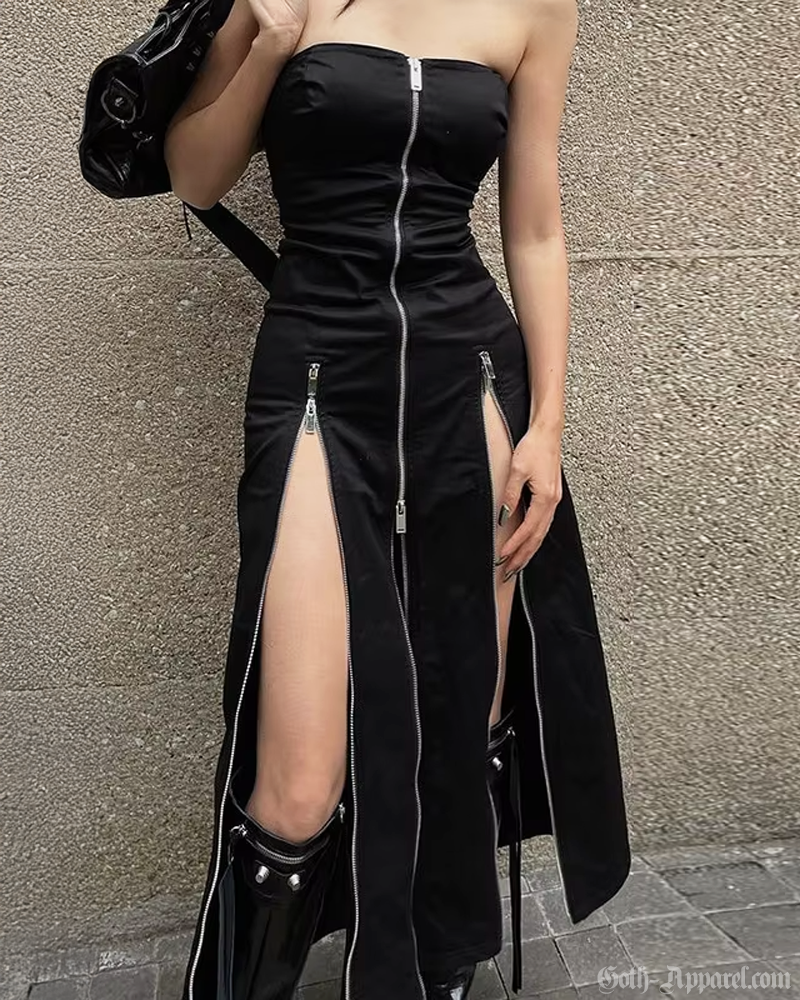 Goth Slit Dress