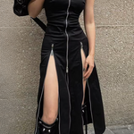 Goth Slit Dress