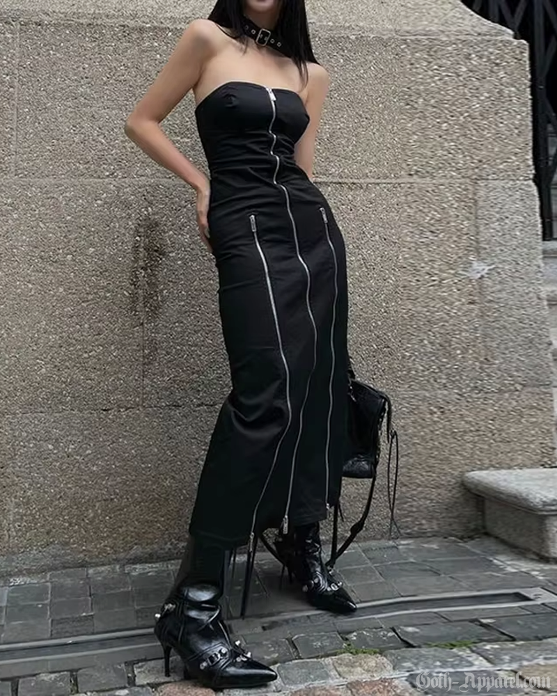 Goth Slit Dress