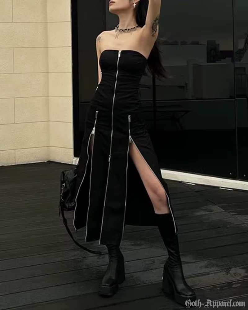 Goth Slit Dress