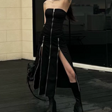 Goth Slit Dress