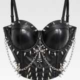 Goth Spiked Corset Top
