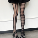 Goth Striped Tights