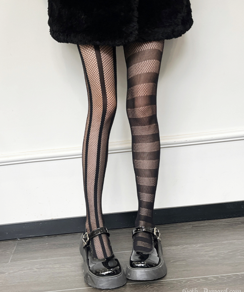 Goth Striped Tights