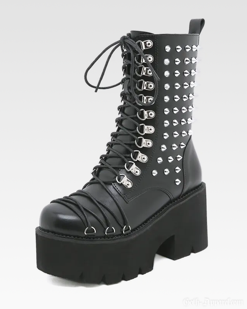 Goth Studded Boots