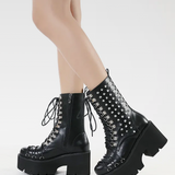 Goth Studded Boots