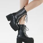 Goth Studded Boots