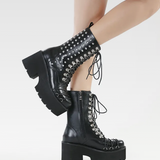 Goth Studded Boots