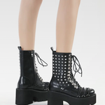 Goth Studded Boots