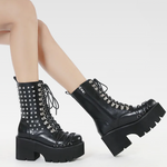Goth Studded Boots