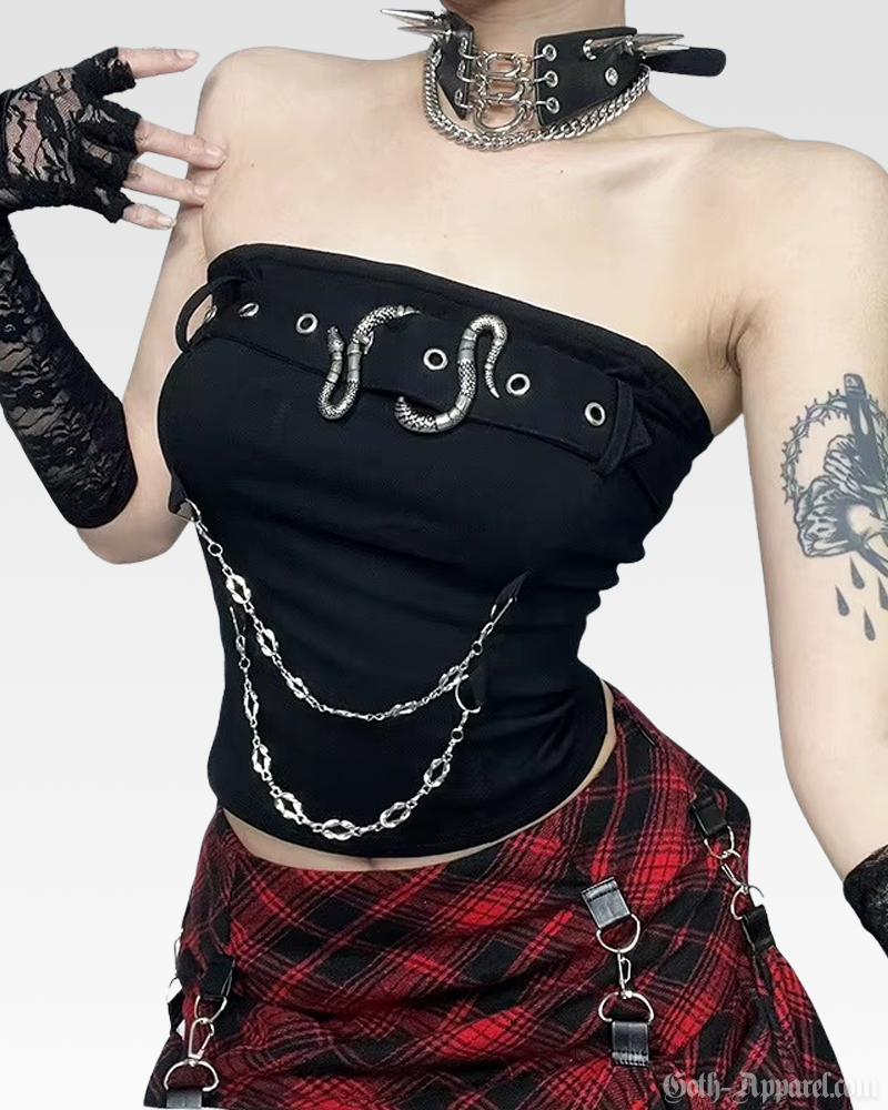 Goth Tube Top