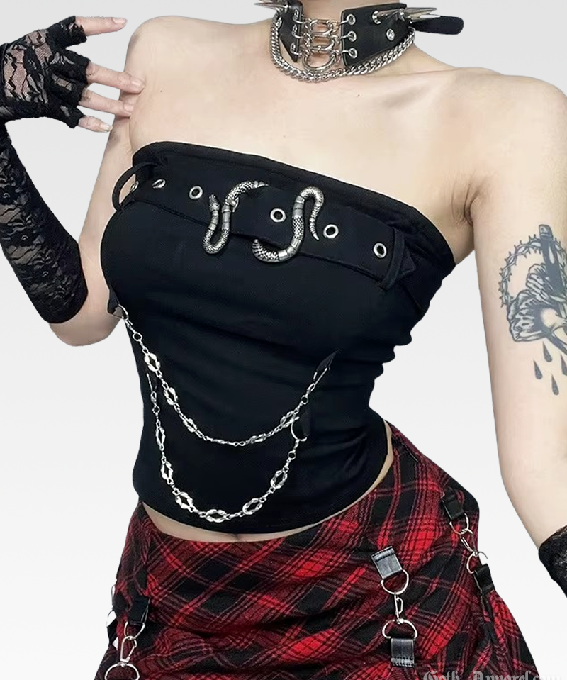 Goth Tube Top