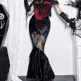Goth Velvet Skirt