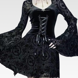 Gothic Bell Sleeve Dress