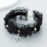Gothic Black Lace Choker