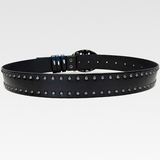 Gothic Black Leather Belt