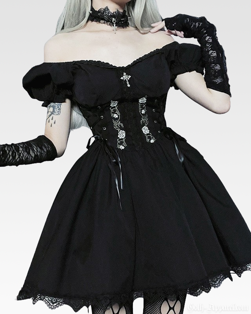 Gothic Corset Mini Dress