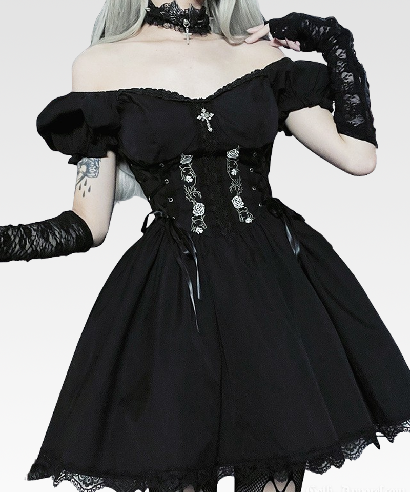 Gothic Corset Mini Dress