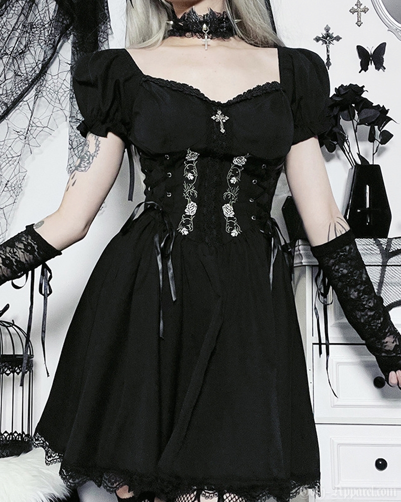 Gothic Corset Mini Dress