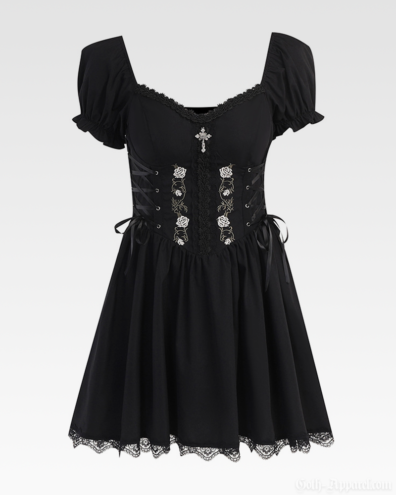 Gothic Corset Mini Dress