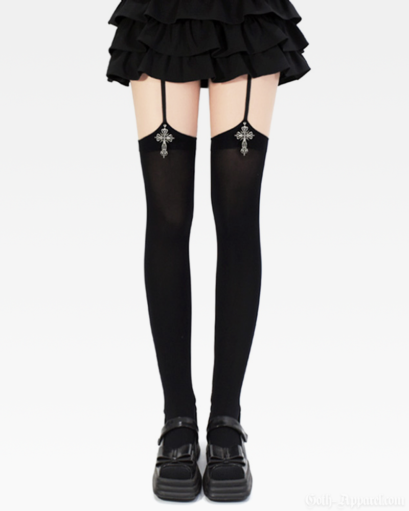 Gothic Cross Stockings