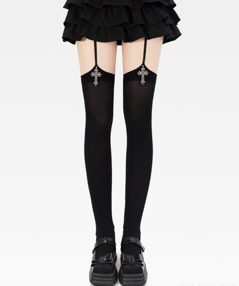 Gothic Cross Stockings