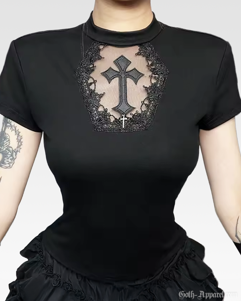 Gothic Cross Top