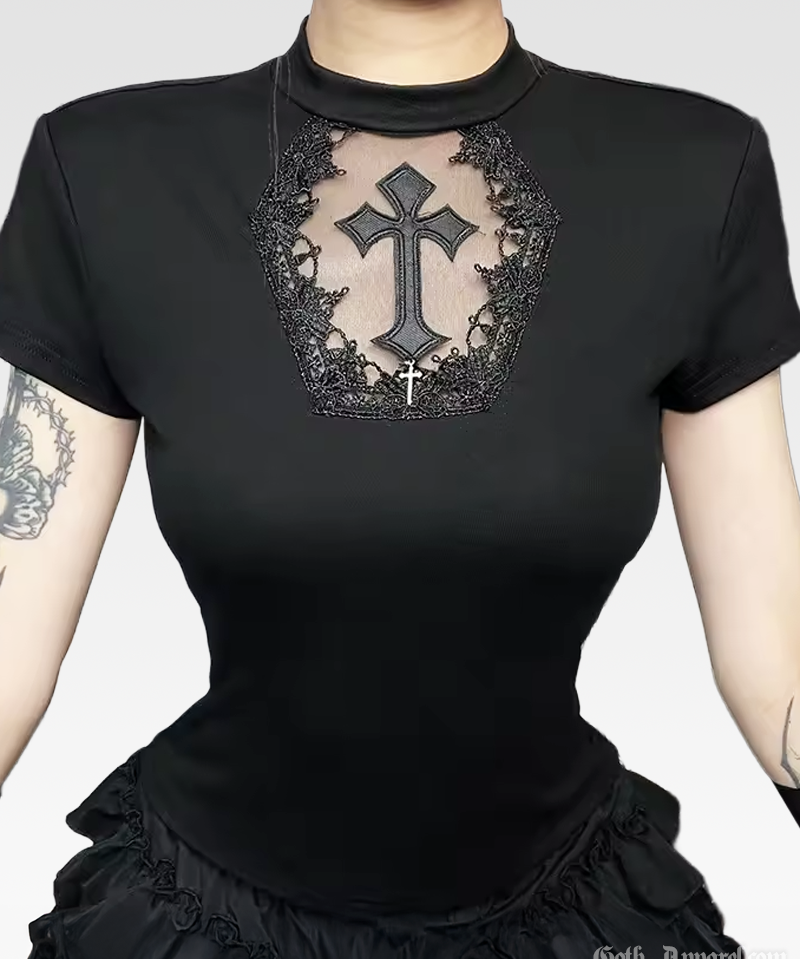 Gothic Cross Top