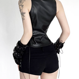 Gothic Female Leather Vest