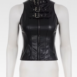 Gothic Female Leather Vest