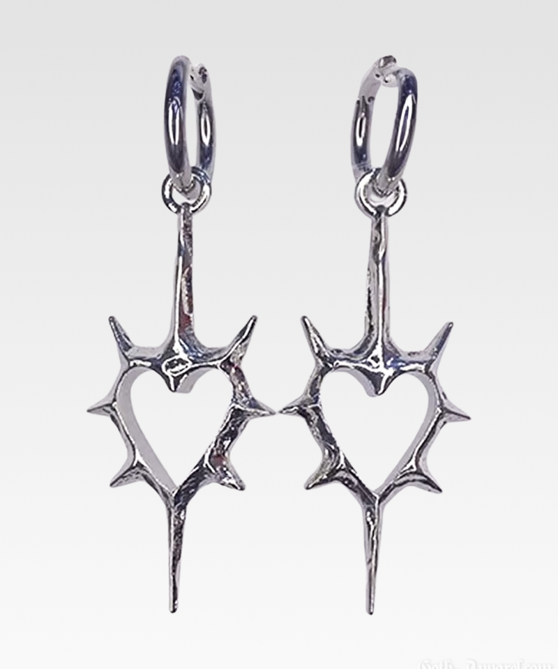 Gothic Heart Earrings