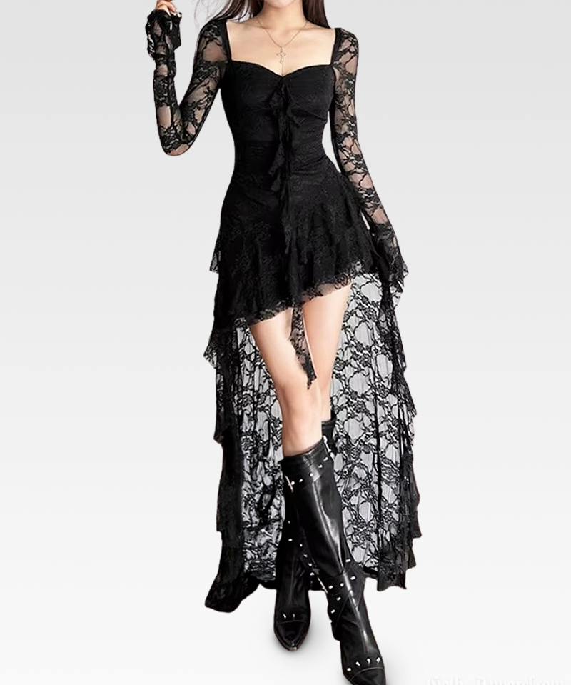 Gothic High Low Dress