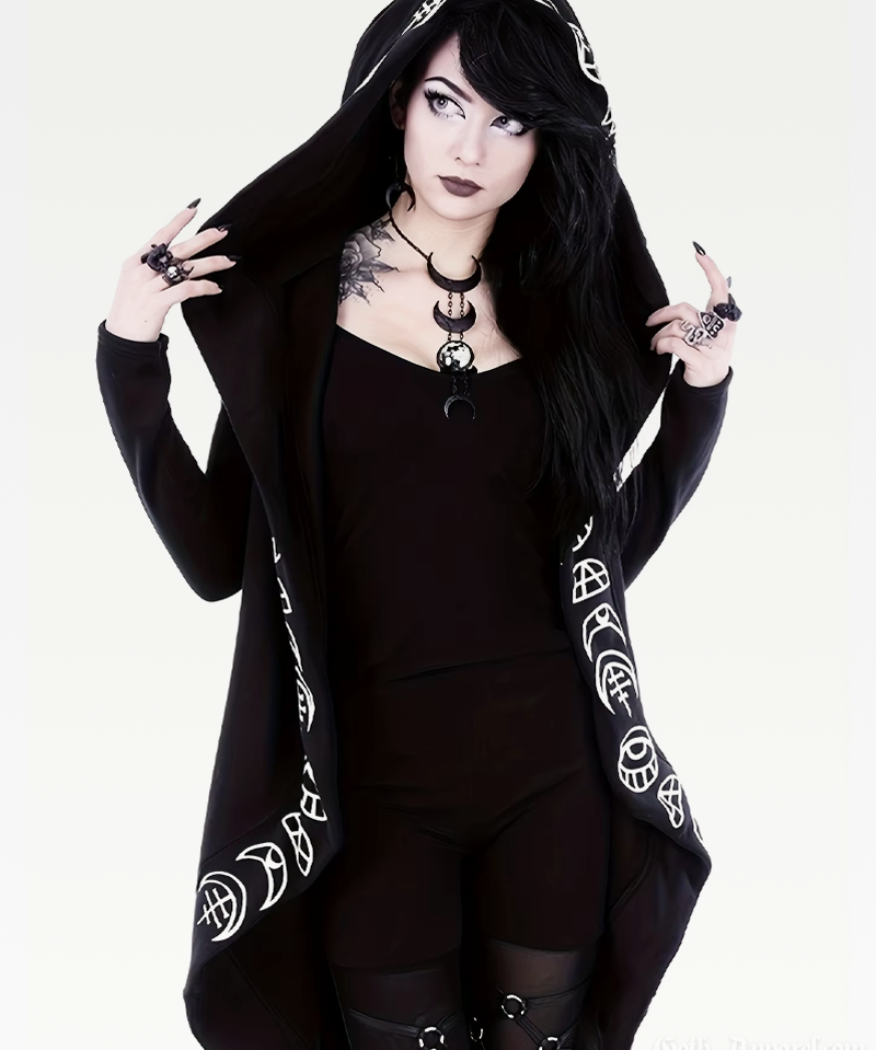 Gothic Hooded Cardigan