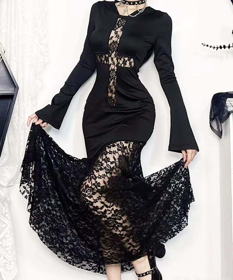 Gothic Hooded Dress